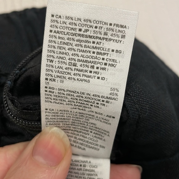 Gap High Rise wide split cropped leg linen pants size 2 - Picture 8 of 12